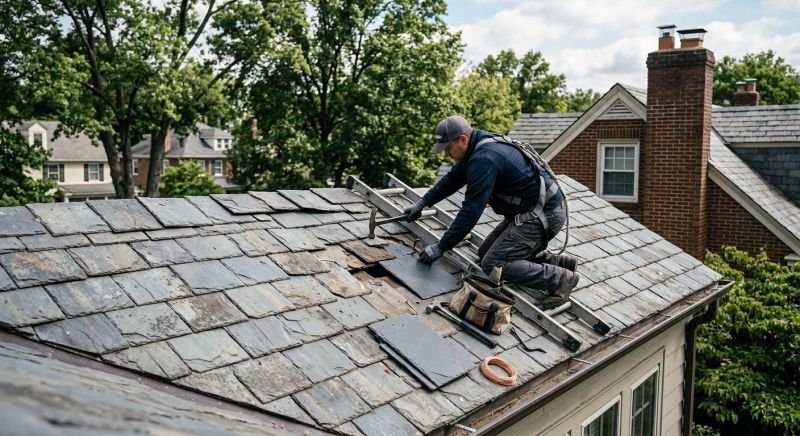 Our team working on Roofing Service projects in Moultonborough, NH