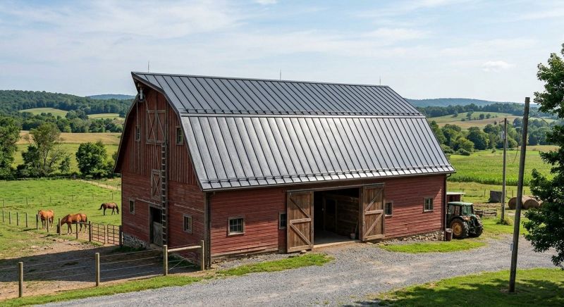 Barn Roof Replacement in East Wakefield, NH