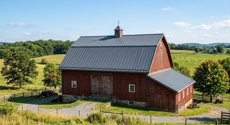 Barn Roof Replacement in New Durham, NH