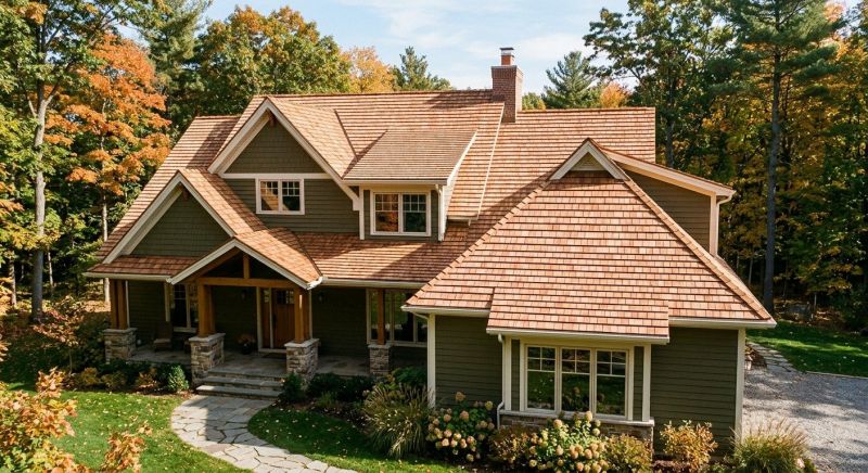Cedar Roof Installation in Meredith, NH