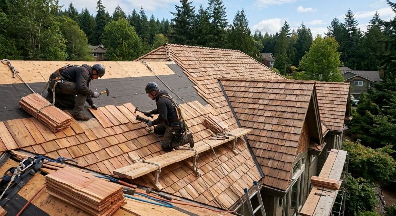 Cedar Roof Installation in New Durham, NH