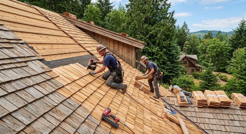 Cedar Roof Installation in New Durham, NH