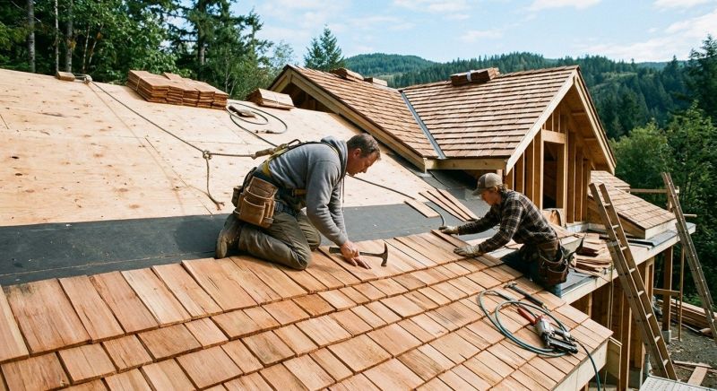 Cedar Roof Installation in Tamworth, NH