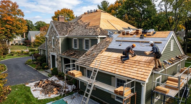 Cedar Roof Replacement in Conway, NH