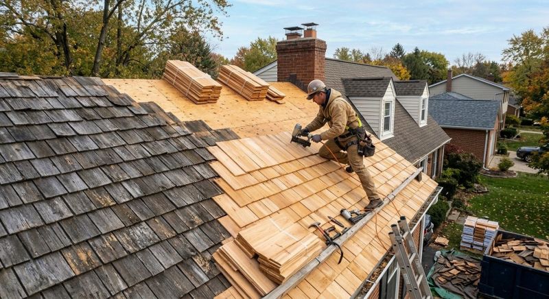 Cedar Roof Replacement in Laconia, NH