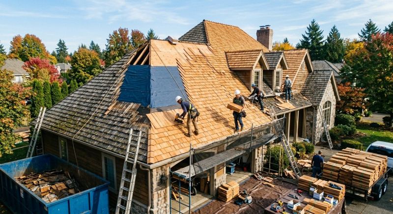 Cedar Roof Replacement in Tilton, NH