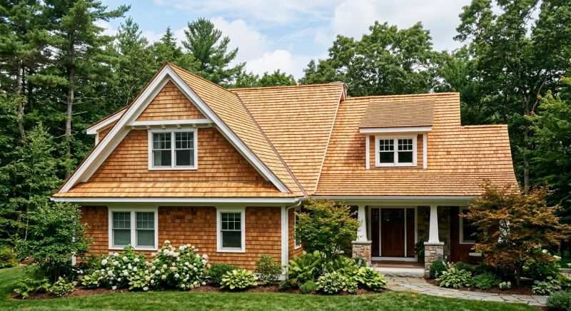 Cedar Shake Roof Construction in Center Barnstead, NH
