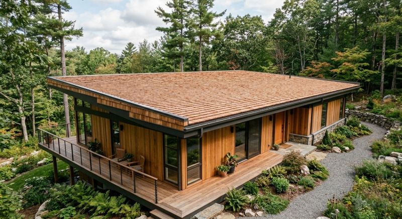 Cedar Shake Roof Construction in East Wakefield, NH