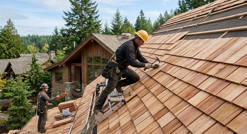 Cedar Shake Roof Construction in Laconia, NH