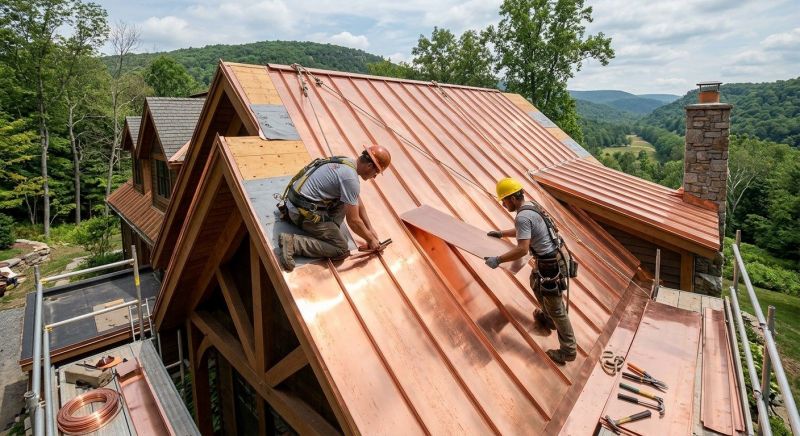 Copper Roof Installation in Moultonborough, NH