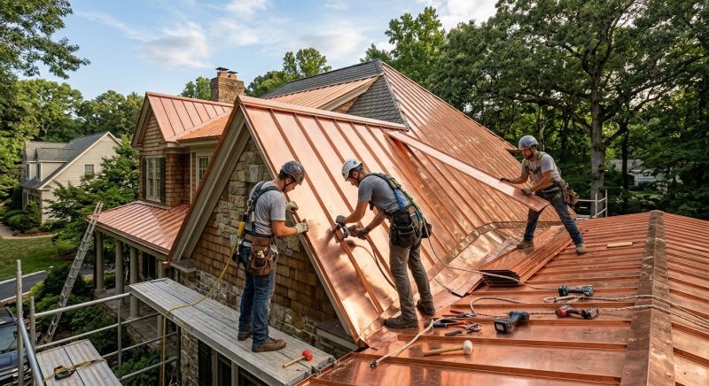 Copper Roof Installation in Moultonborough, NH