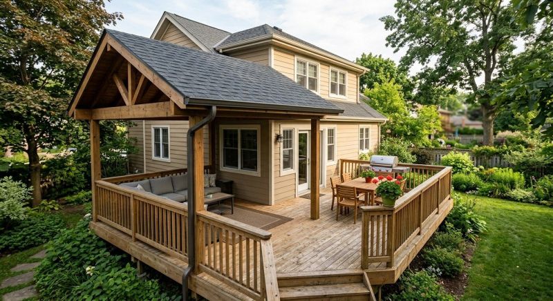 Deck Roof Construction in Moultonborough, NH
