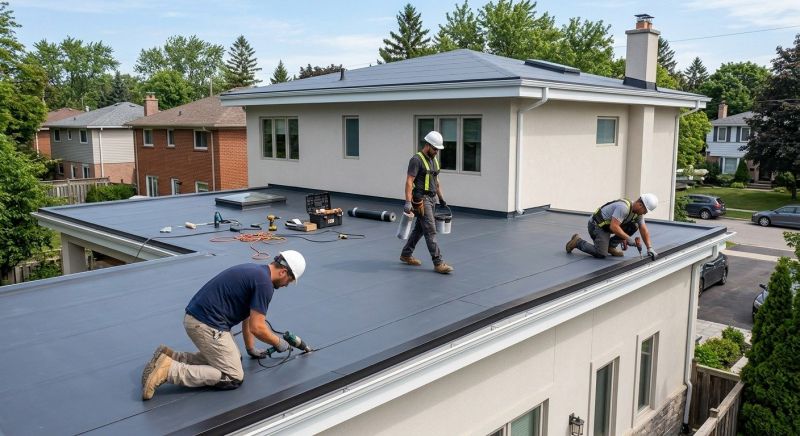 Flat Roof Installation in Carroll County, NH