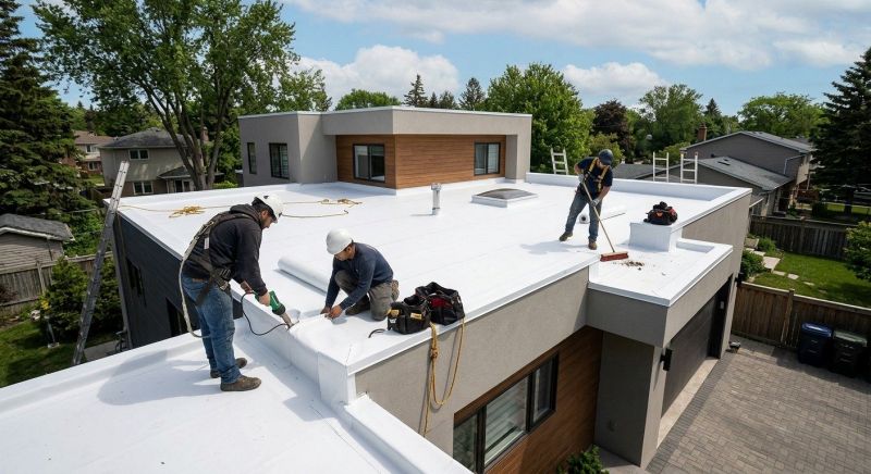 Flat Roof Installation in Ossipee, NH