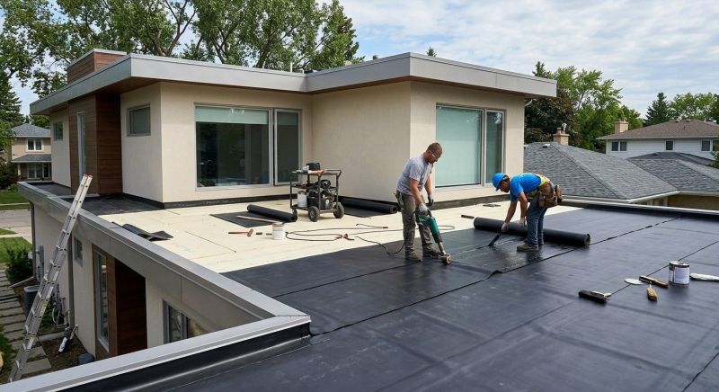 Flat Roof Installation in Wolfeboro, NH