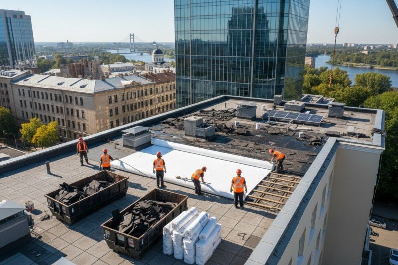 Flat Roof Replacement in Conway, NH
