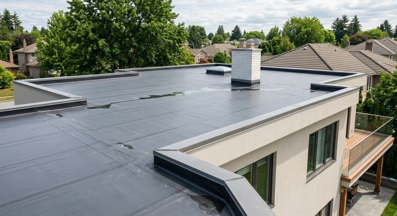 Single Ply Roof Installation in New Durham, NH