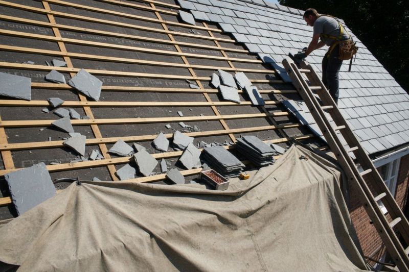 Slate Roof Replacement in Center Barnstead, NH