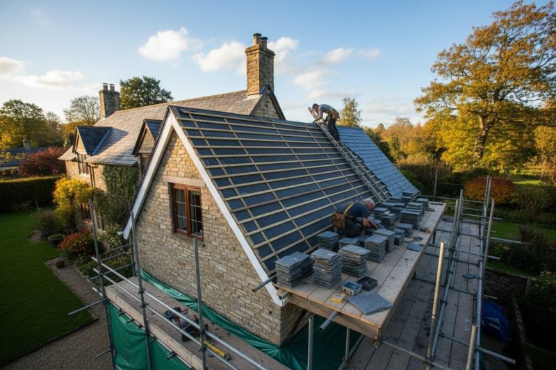 Slate Roof Replacement in Meredith, NH