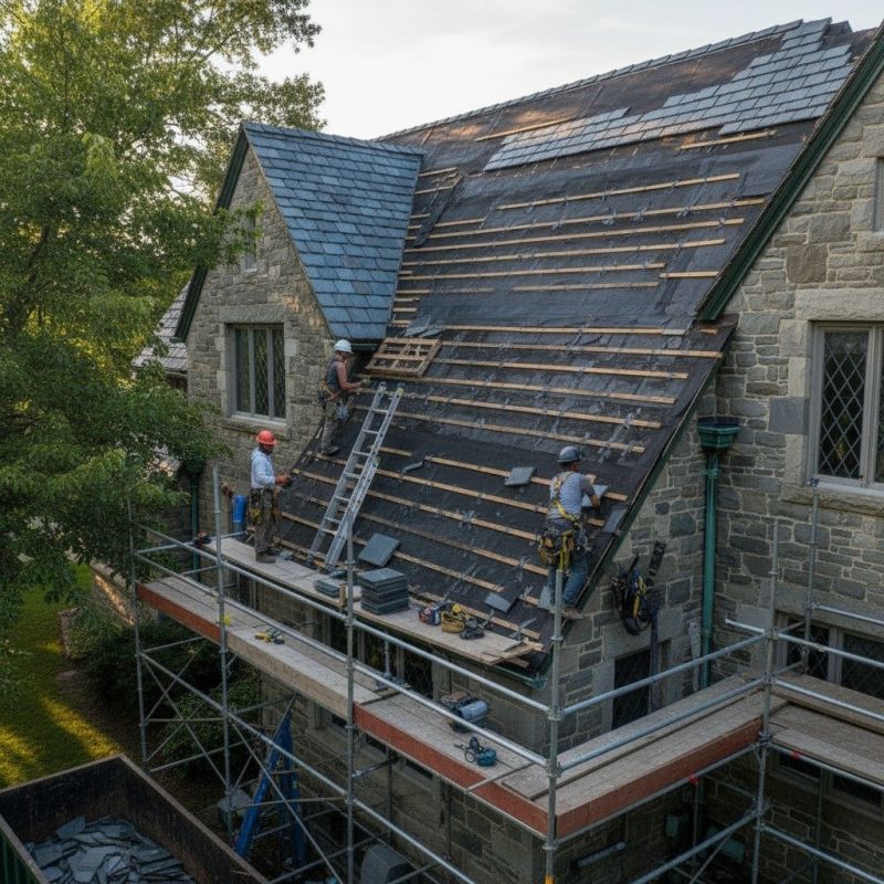 Slate Roof Replacement in New Durham, NH