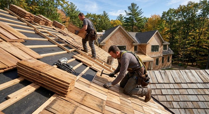 Wood Roofing Installation in Belmont, NH
