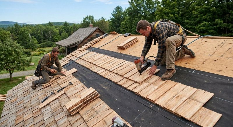 Wood Roofing Installation in Moultonborough, NH